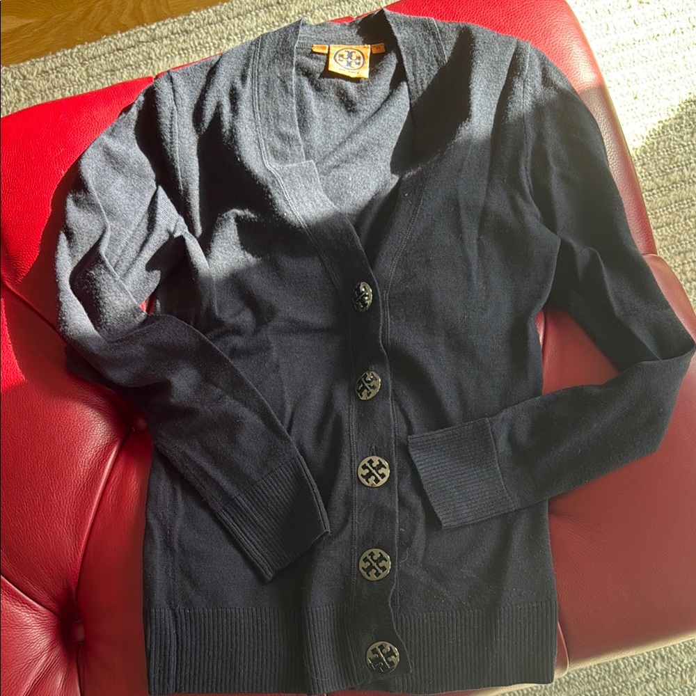 Tory Burch Dark Navy Wool Sweater